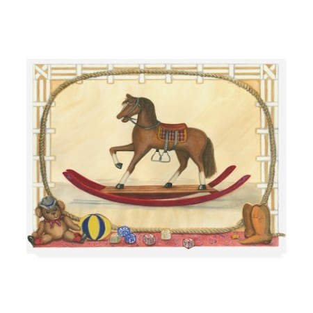 Tara Friel 'Rocking Horse I Childrens Art' Canvas Art,24x32